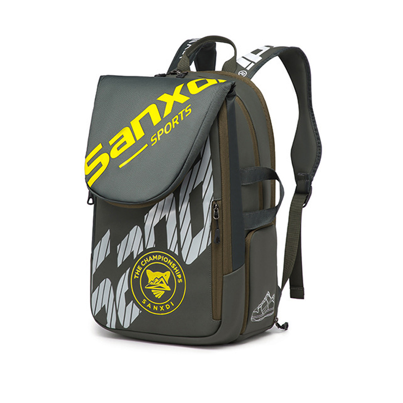 Backpack Racket Bag - 2026 SANXDI กระเป๋าใส่ไม้เทนนิสผู้ชายผู้หญิงช่องใส่รองเท้าแบบพับได้เทนนิสสควอชแบดมินตันกระเป๋าเป้สะพายหลังน้ำหนักเบากระเป๋าเป้สะพายหลังเทนนิส