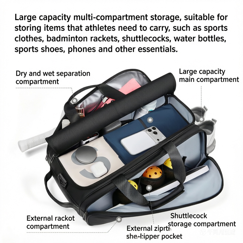 กระเป๋าใส่ไม้ปิงปองแบบมืออาชีพ - Backpack Racket Bag บทวิจารณ์และราคา